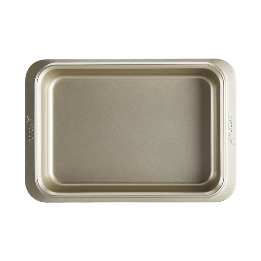 Anolon Ceramic Reinforced 23cm x 33cm Rectangular Baking Tray Silver Silver