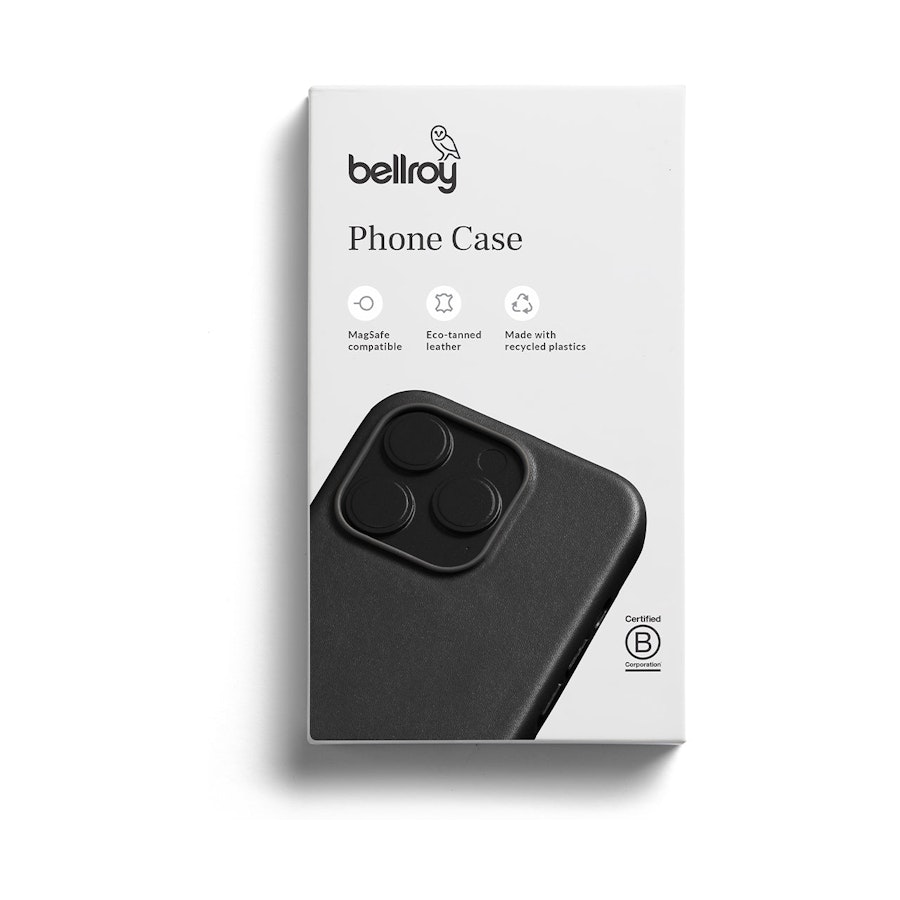Bellroy iPhone 15 Pro Max Phone Case (With Button Add-on) Black Black