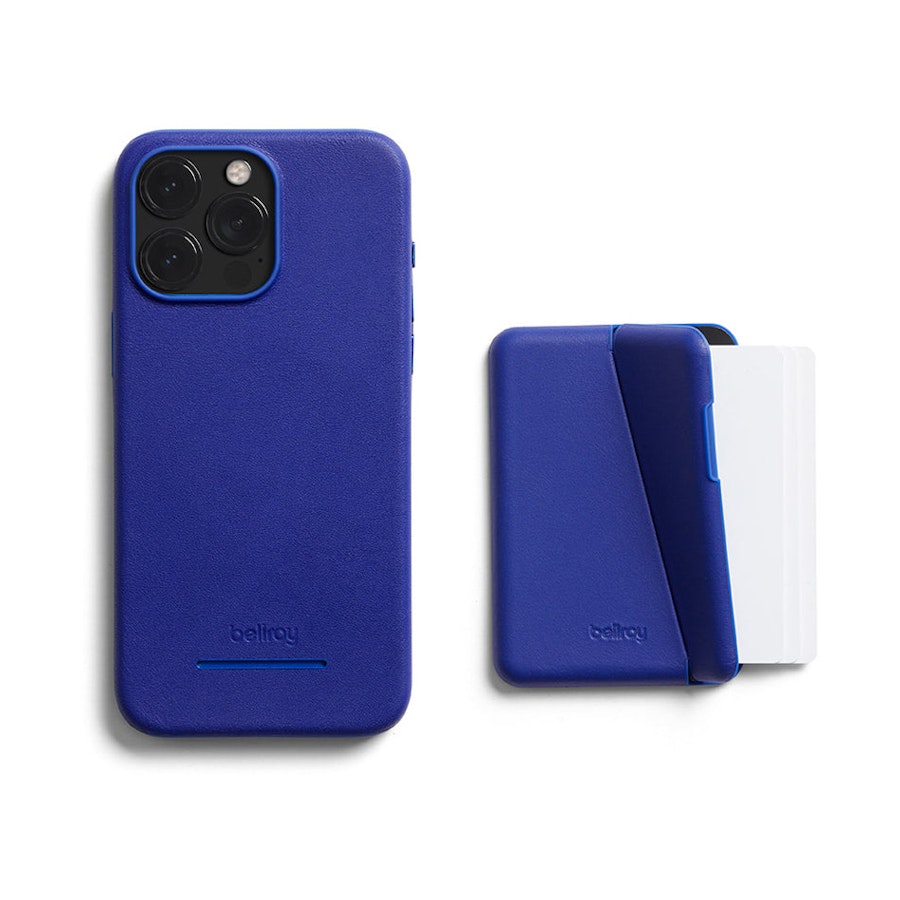 Bellroy iPhone 15 Pro Max Mod Phone Case + Wallet (With Button Add-On) Cobalt Cobalt