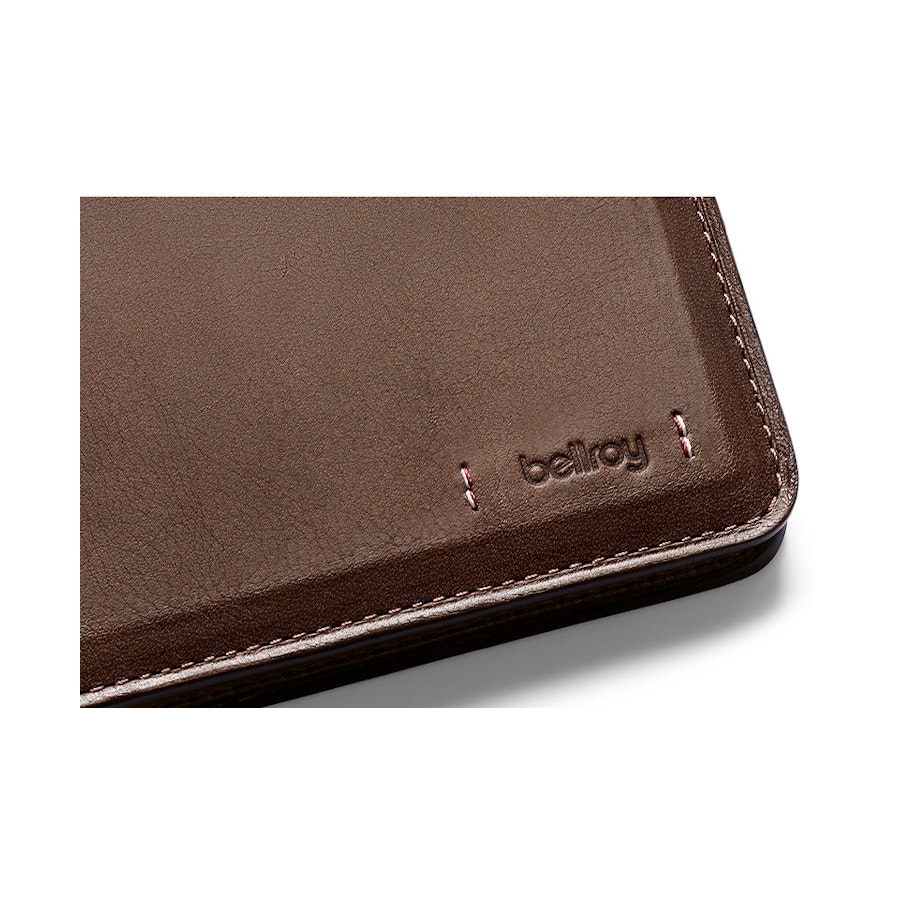 Bellroy RFID Hide & Seek LO Premium Leather Wallet Darkwood Darkwood