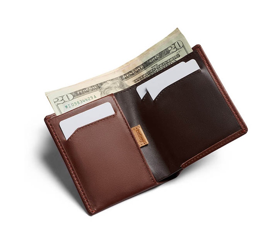 Bellroy RFID Note Sleeve Leather Wallet Cocoa Cocoa
