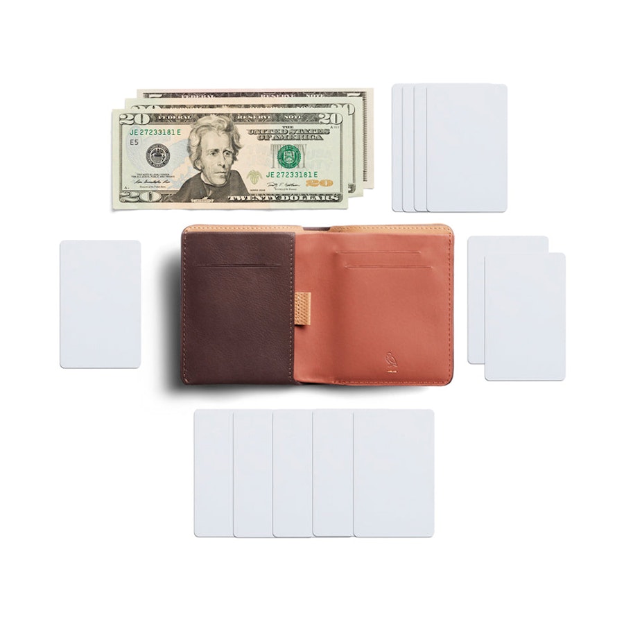 Bellroy RFID Note Sleeve Premium Leather Wallet Aragon Aragon