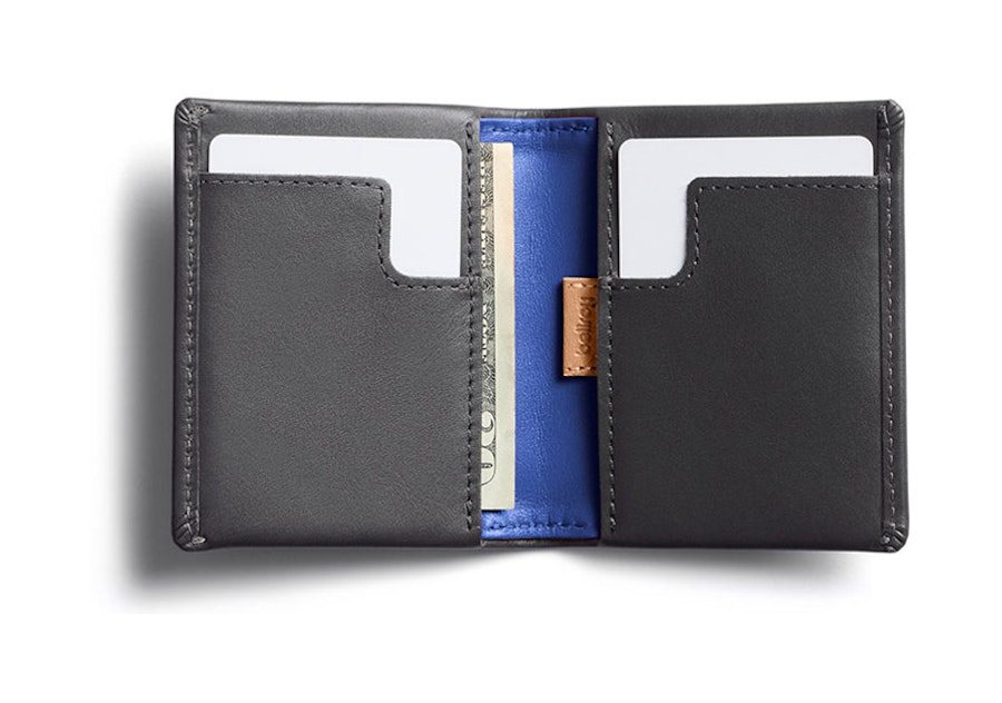 Bellroy Slim Sleeve Leather Wallet Charcoal Cobalt Charcoal Cobalt