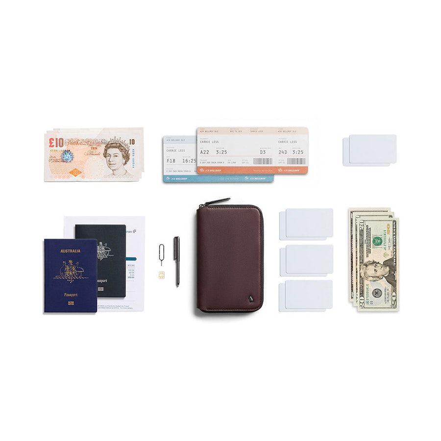 Bellroy Travel Folio Second Edition Deep Plum Deep Plum