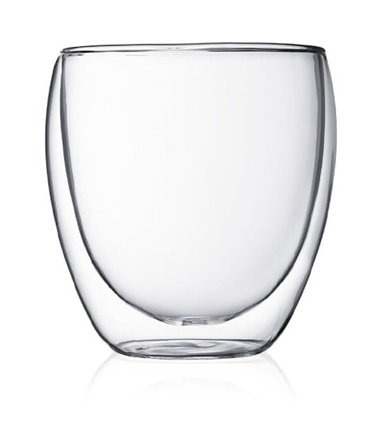 Bodum Pavina 250ml Double Wall Glasses (Set of 2) Transparent Transparent