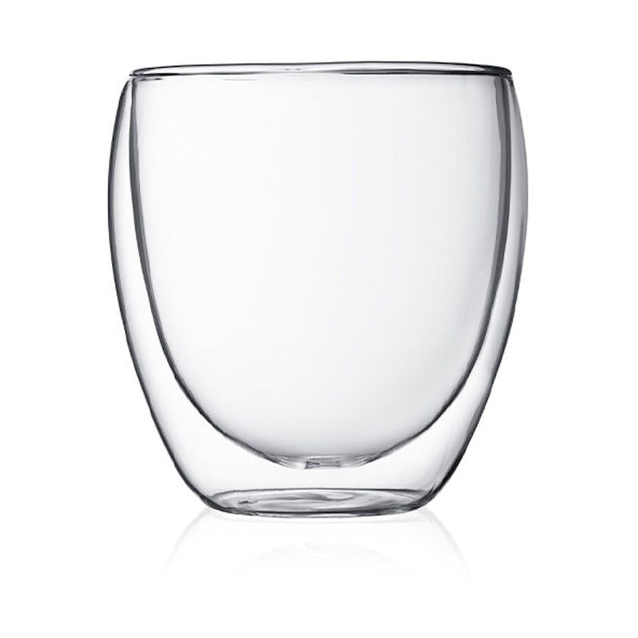 Bodum Pavina 250ml Double Wall Glasses (Set of 2) Transparent Transparent