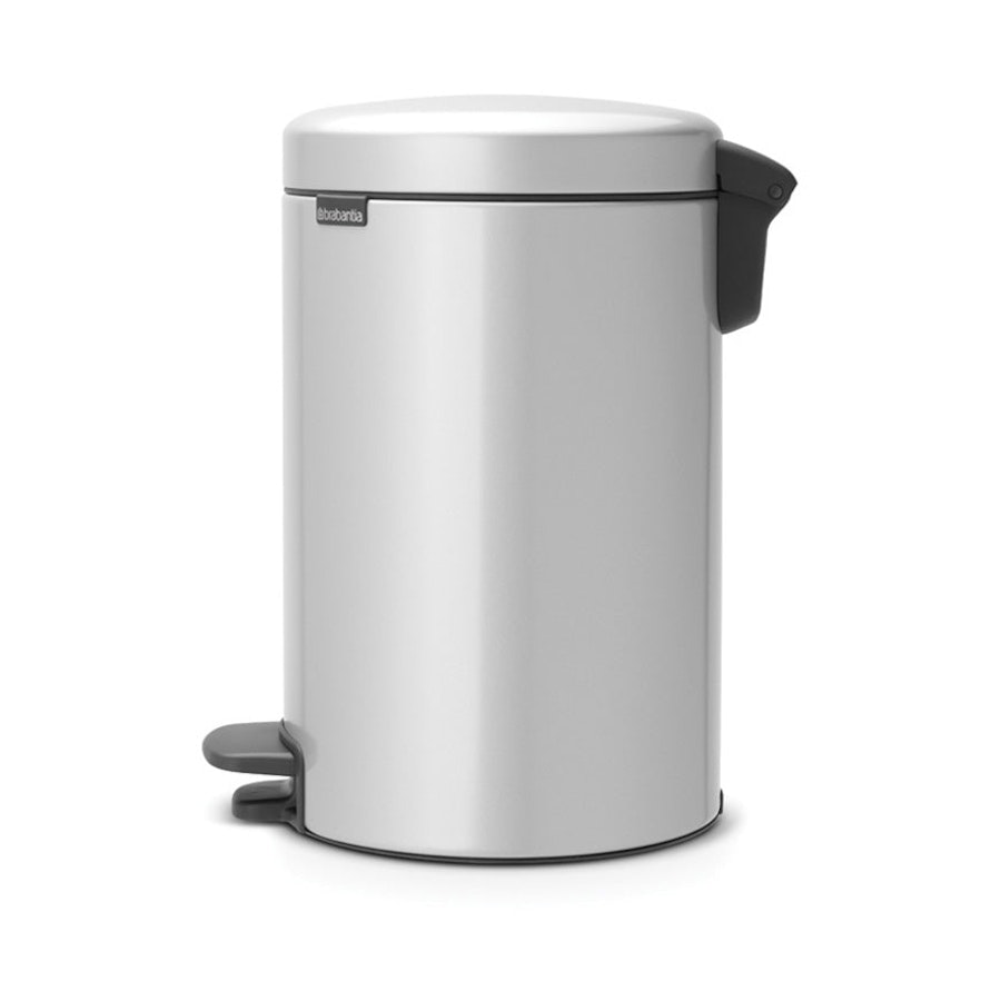 Brabantia NewIcon Pedal Bin (12L) Metallic Grey Metallic Grey