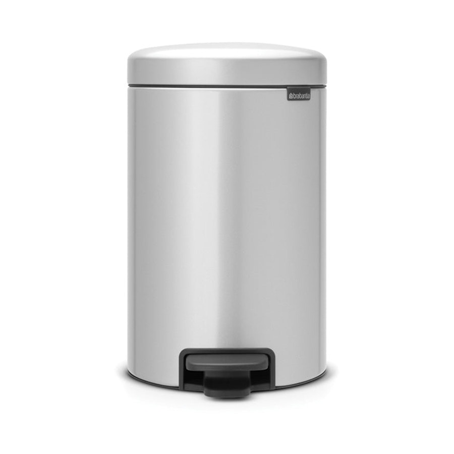 Brabantia NewIcon Pedal Bin (12L) Metallic Grey Metallic Grey