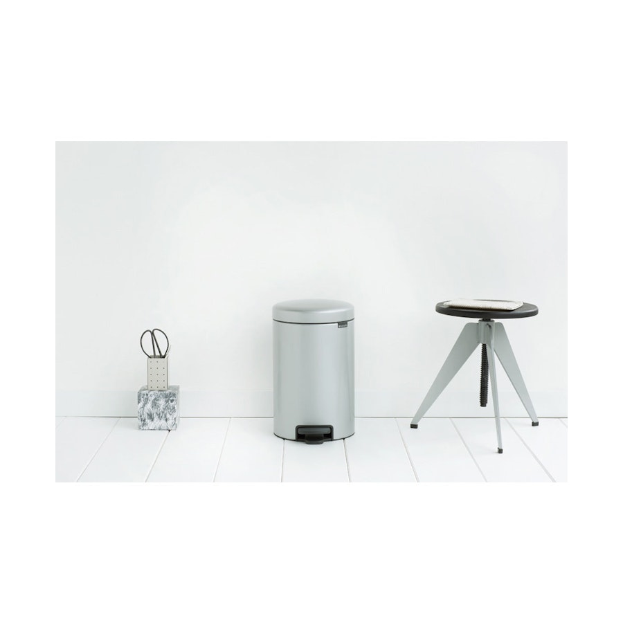 Brabantia NewIcon Pedal Bin (12L) Metallic Grey Metallic Grey