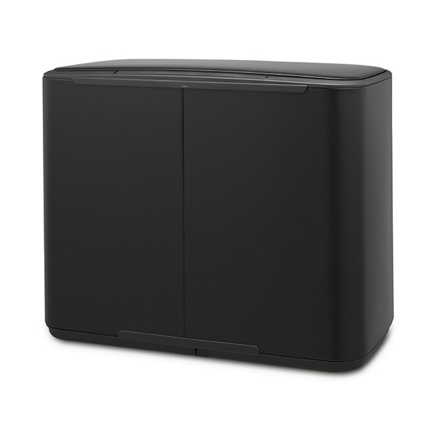 Brabantia Bo Pedal Bin (3 x 11L) Matte Black Matte Black