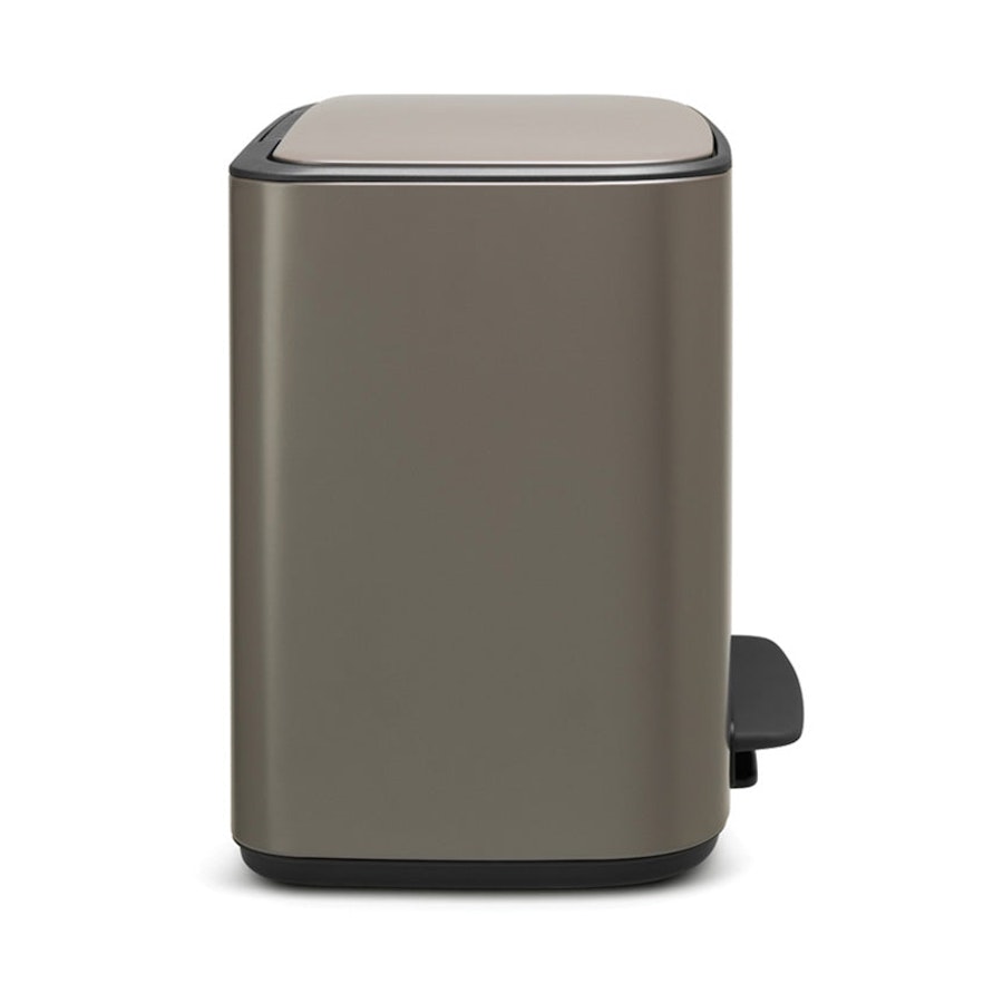 Brabantia Bo Pedal Bin (11 + 23L) Platinum Platinum