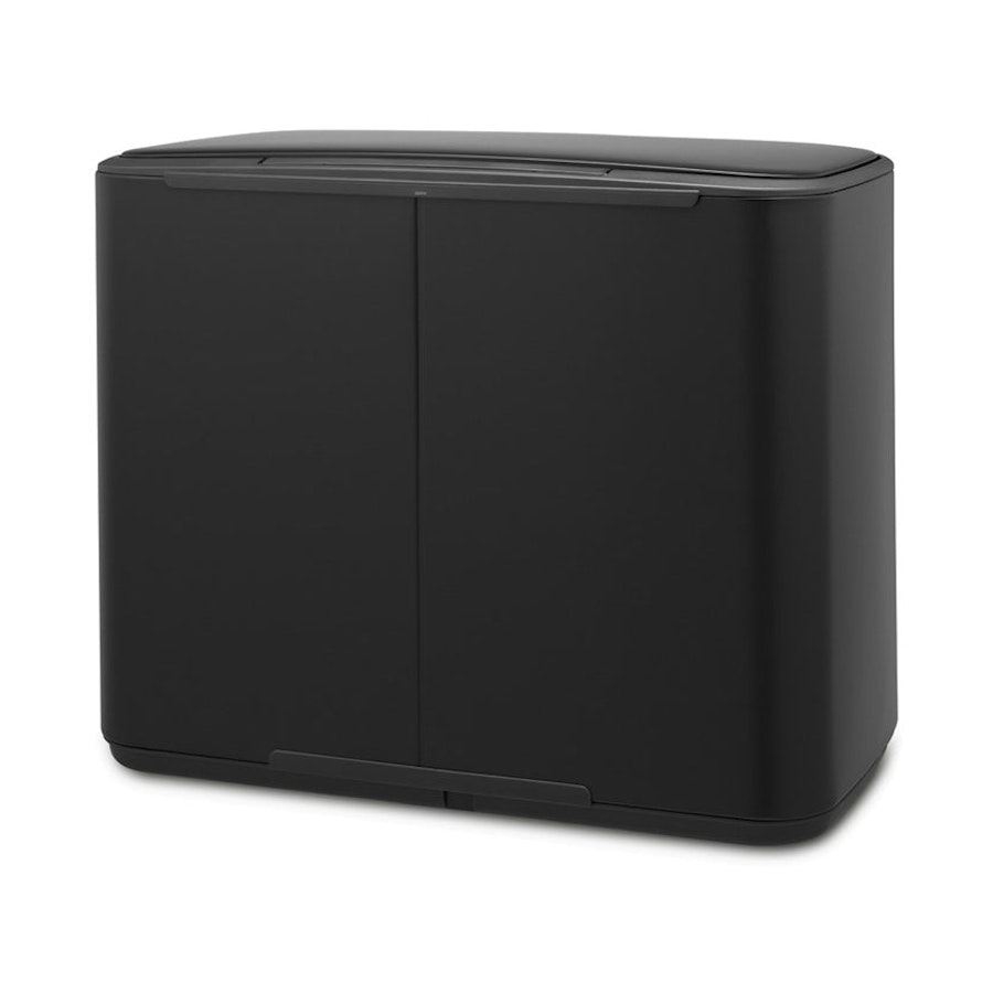 Brabantia Bo Pedal Bin (11 + 23L) Matte Black Matte Black