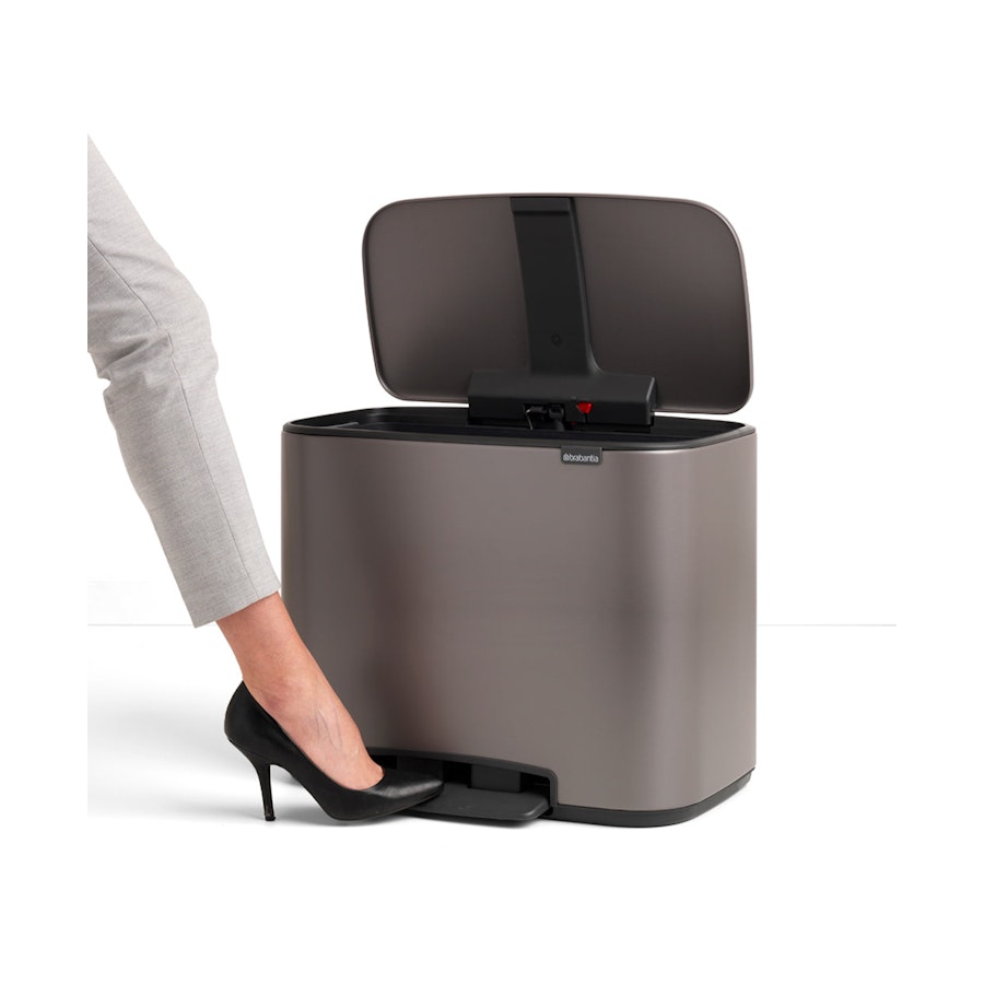 Brabantia Bo Pedal Bin (36L) Platinum Platinum