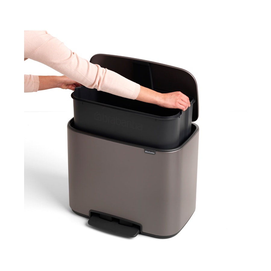 Brabantia Bo Pedal Bin (36L) Platinum Platinum