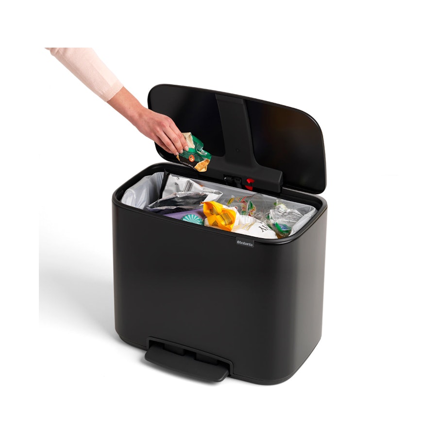 Brabantia Bo Pedal Bin (36L) Black Black