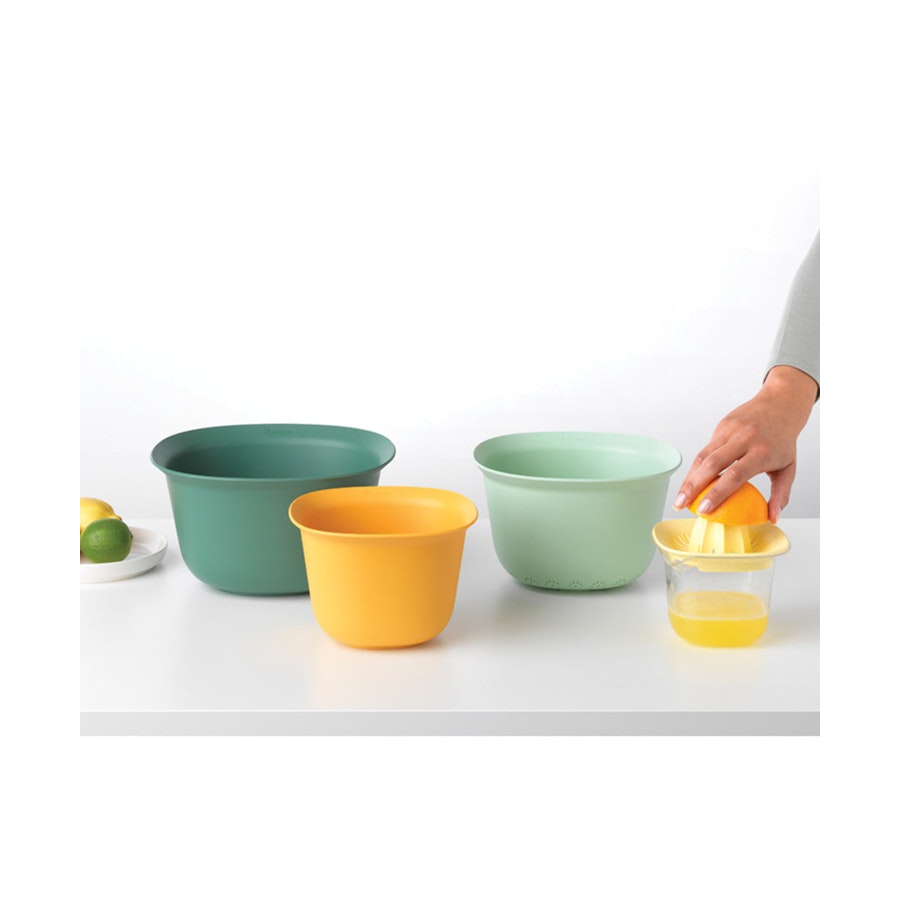 Brabantia Tasty+ Mixing Bowl Set Multi Coloured Multi Coloured