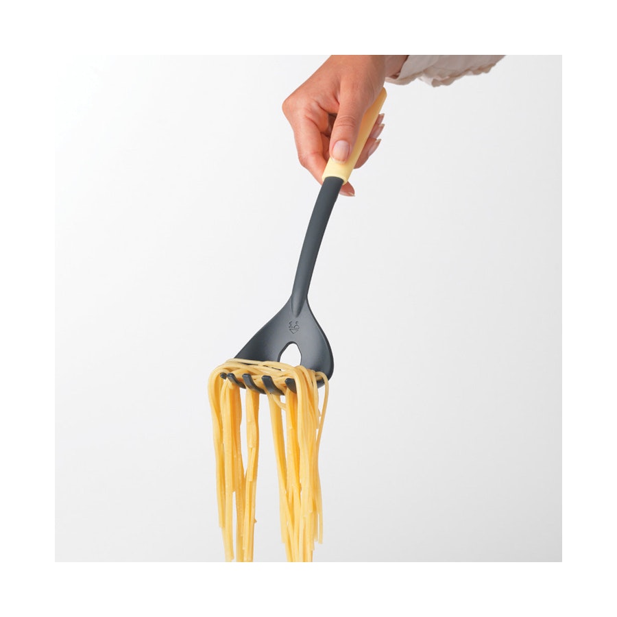 Brabantia Tasty+ Spaghetti Spoon Plus Measure Tool Vanilla Yellow Vanilla Yellow