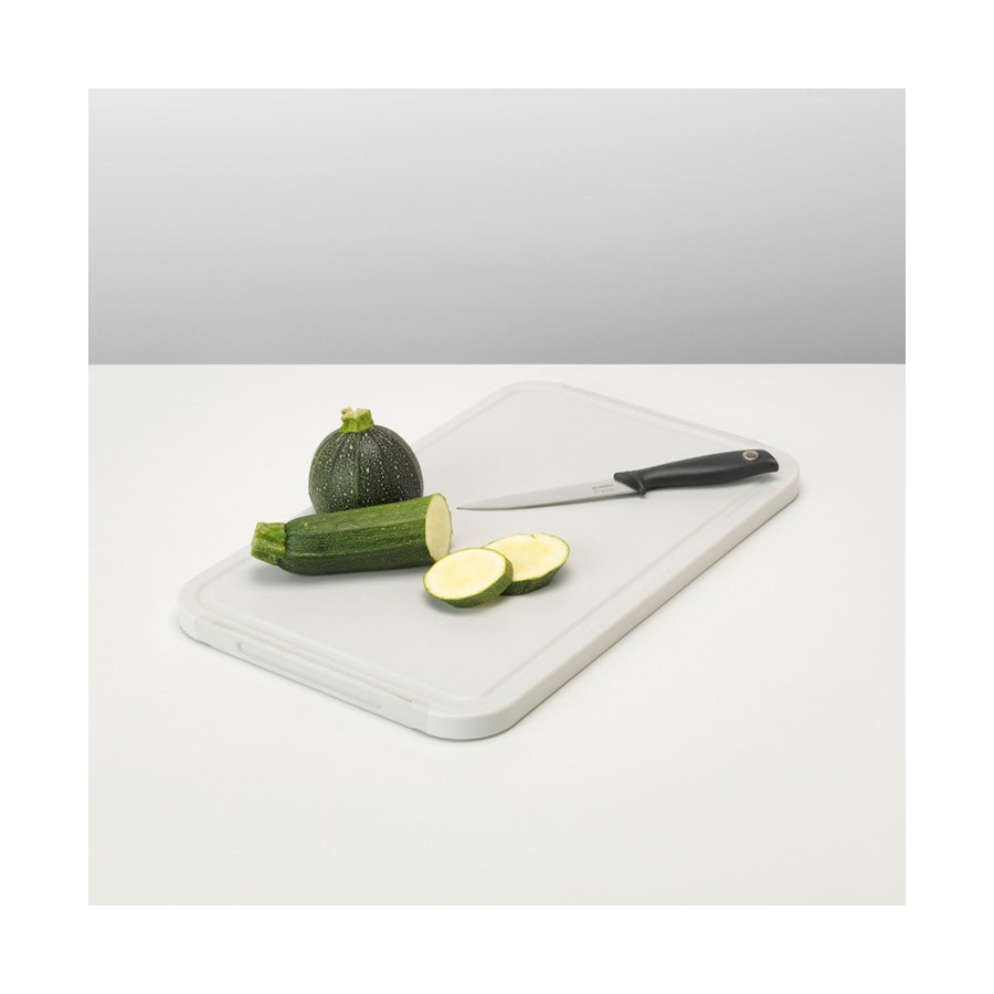 Brabantia Tasty+ Large Chopping Board Plus Serving Tray Light Grey Light Grey