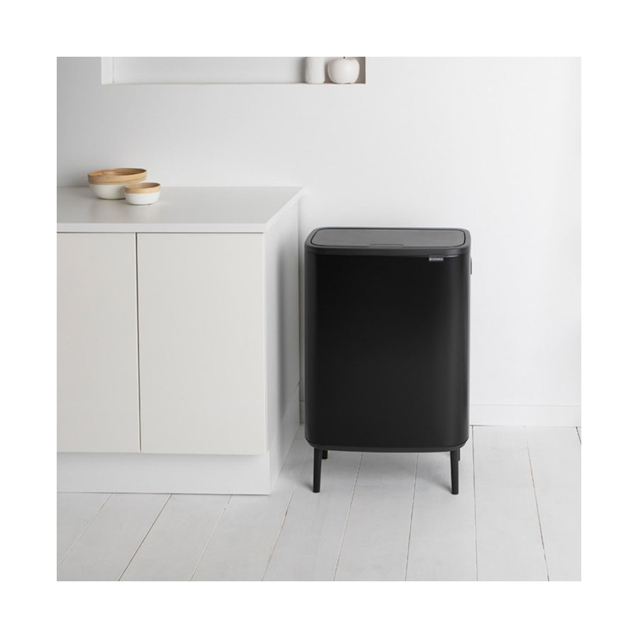 Brabantia Bo Touch Hi Bin (60L) Matte Black Matte Black