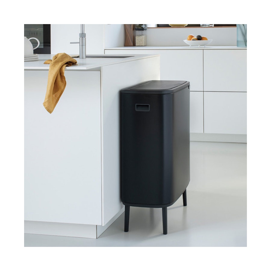 Brabantia Bo Touch Hi Bin (60L) Matte Black Matte Black