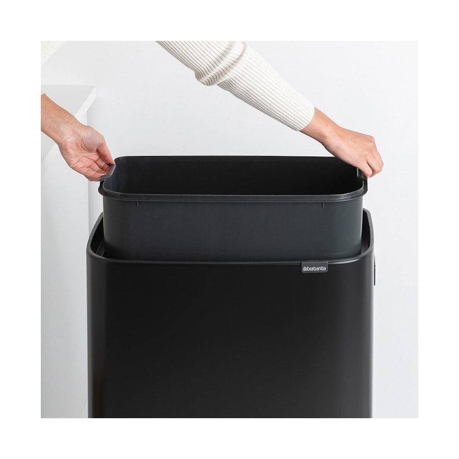 Brabantia Bo Touch Hi Bin (60L) Matte Black Matte Black