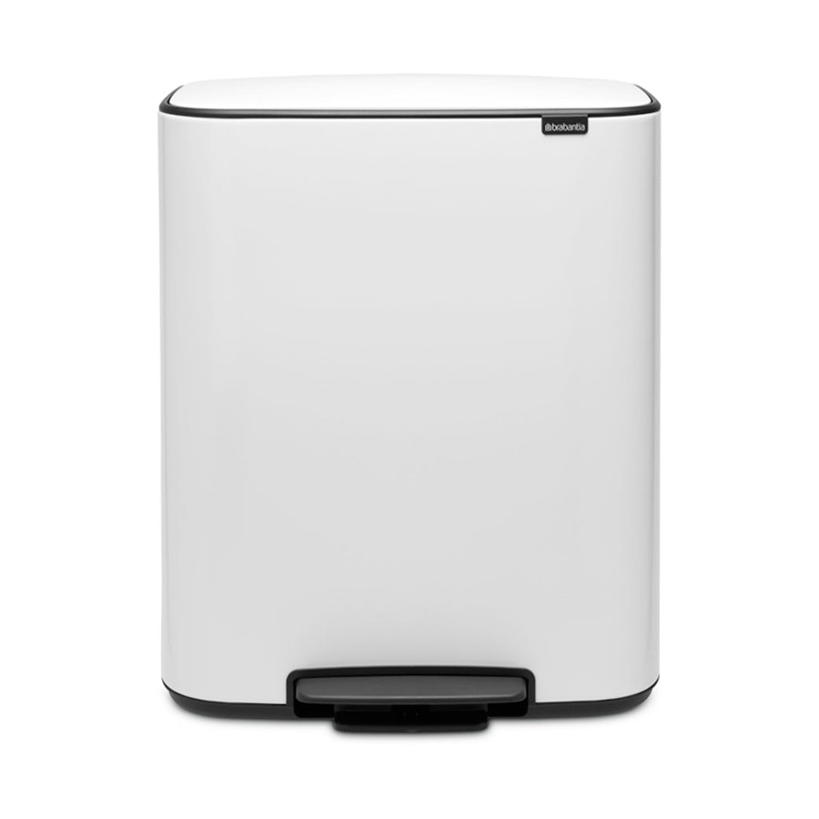 Brabantia Bo Pedal Bin (60L) White White