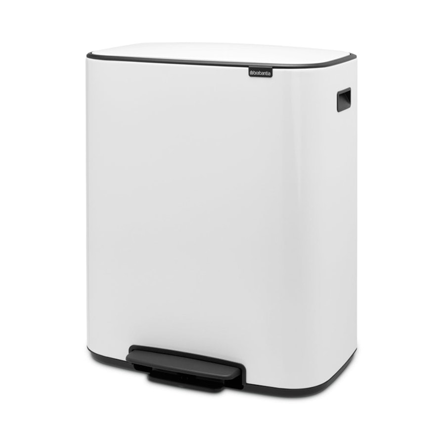 Brabantia Bo Pedal Bin (60L) White White