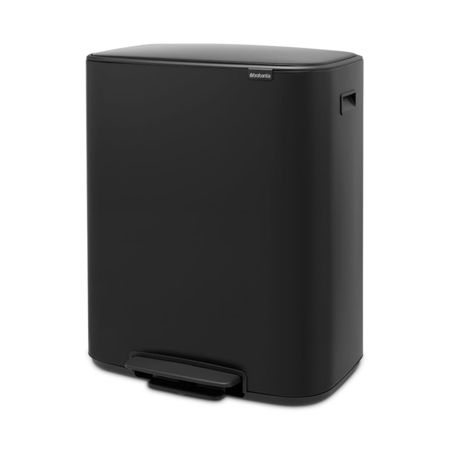 Brabantia Bo Pedal Bin (60L) Matte Black Matte Black