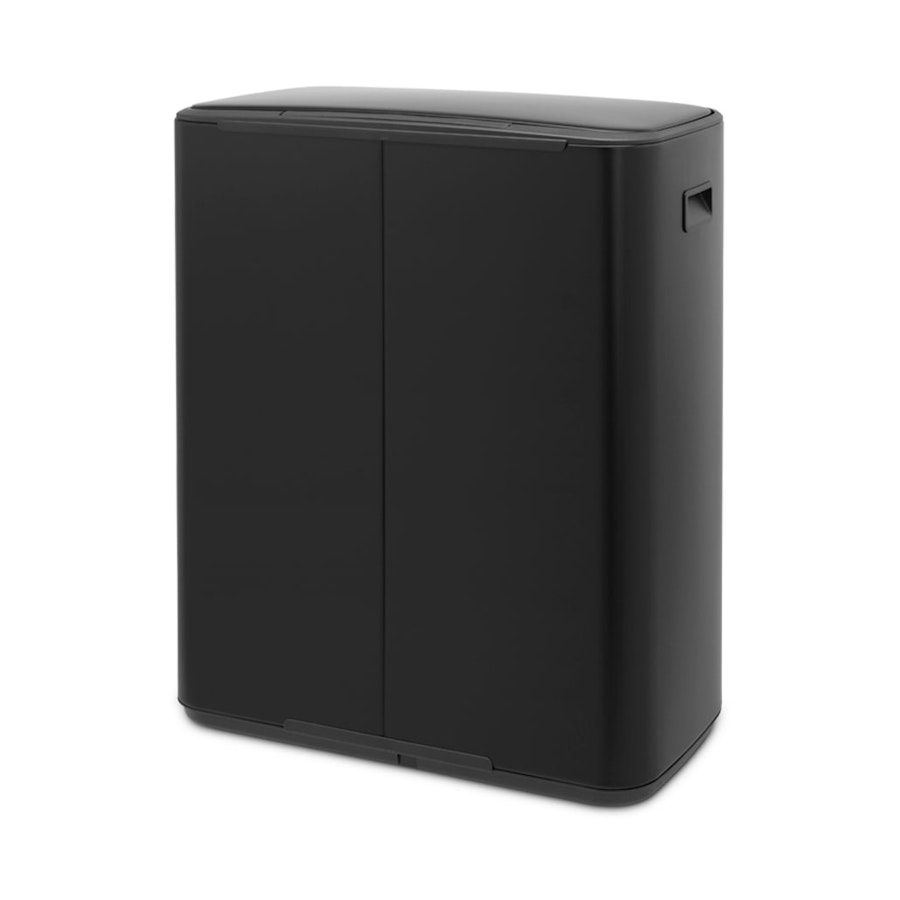 Brabantia Bo Pedal Bin (60L) Matte Black Matte Black