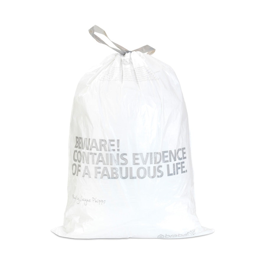Brabantia PerfectFit Bags Code H (50-60L) Pack of 10 White White