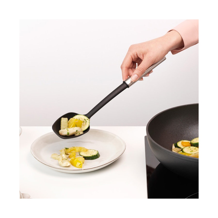 Brabantia Profile Non-Stick Serving Spoon - Cook & Serve Black Black