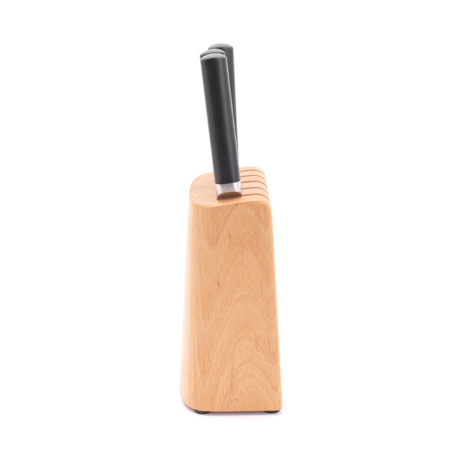 Brabantia Profile Wooden Knife Block & Knife Set - Cook & Serve Grey Grey