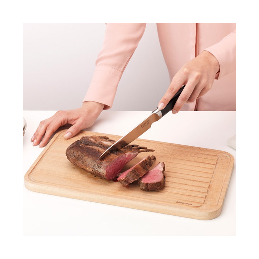 Brabantia Profile Wooden Chopping Board for Meat - Slice & Dice Wood Wood