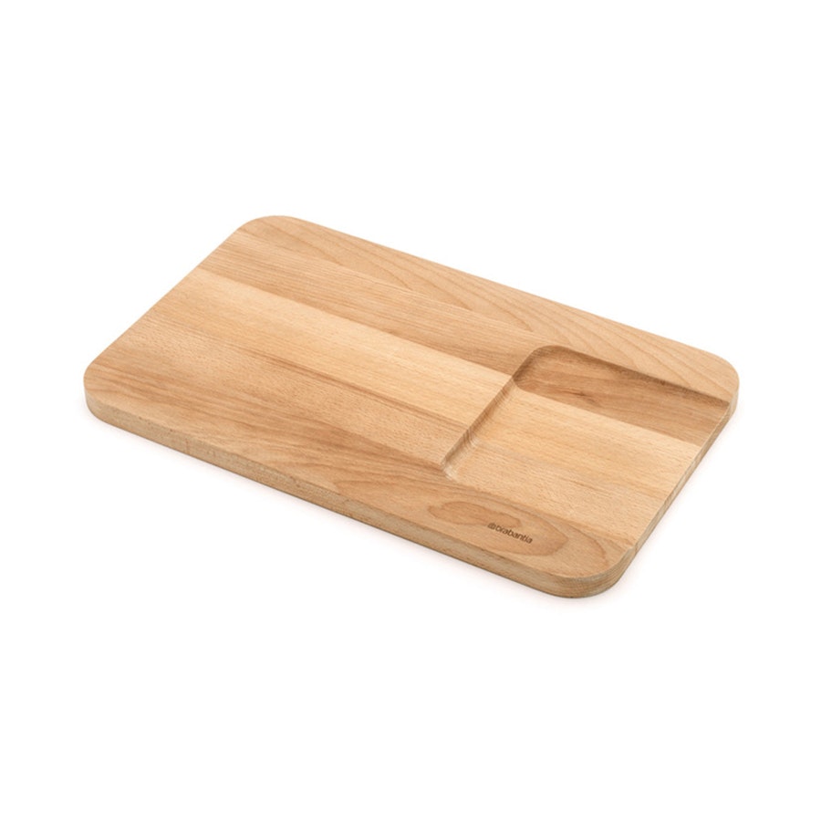 Brabantia Profile Wooden Chopping Board for Vegetables - Slice & Dice Wood Wood