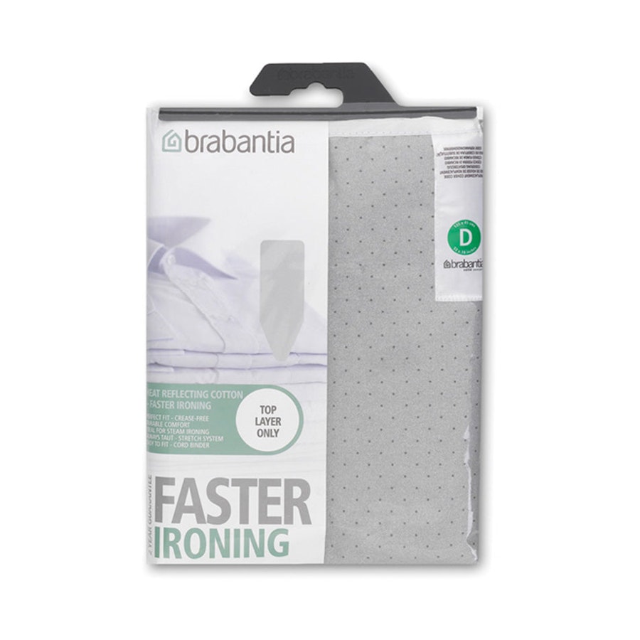Brabantia Ironing Board Cover (Size D) Metalized Silver Silver