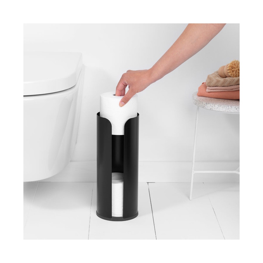 Brabantia ReNew Toilet Roll Dispenser Matte Black Matte Black