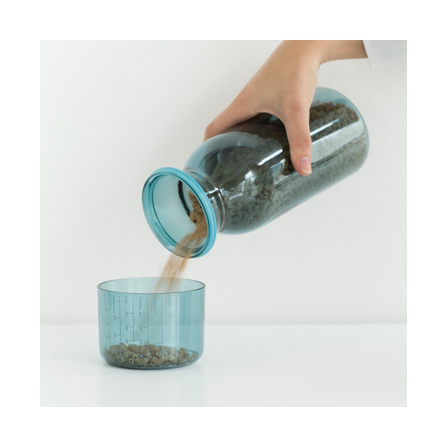 Brabantia Storage Jar with Measuring Cup (1.3L) Mint Mint