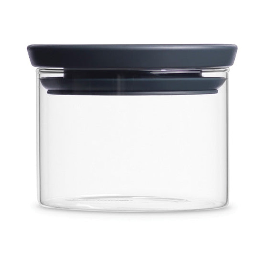 Brabantia Stackable Glass Jar (300ml) Dark Grey Dark Grey
