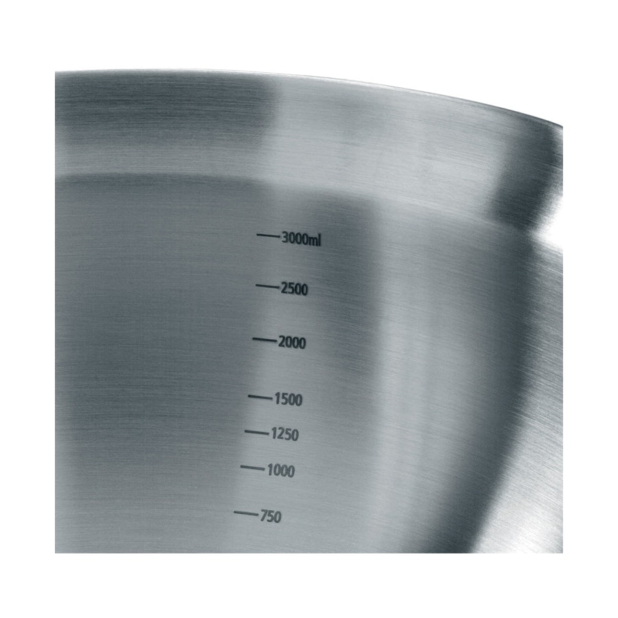 Brabantia Profile 3.0L Mixing Bowl - Bake & Mix Matte Steel Matte Steel