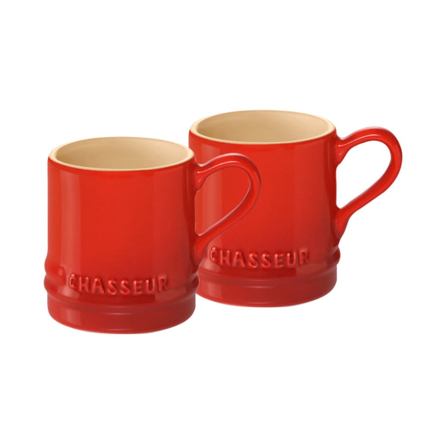 Chasseur La Cuisson Petit Cup 2 Piece Set Red Red