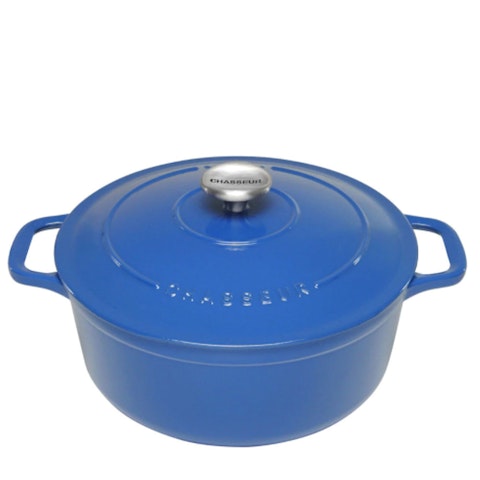 Chasseur Cast Iron 32cm (8.8L) Round French Oven Sky Blue