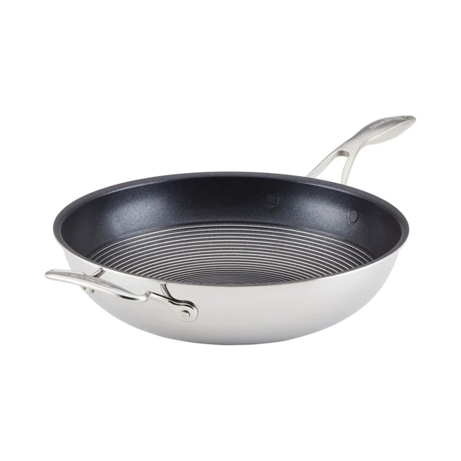 Circulon SteelShield C-Series 32cm Stir Fry Pan Stainless Steel Stainless Steel