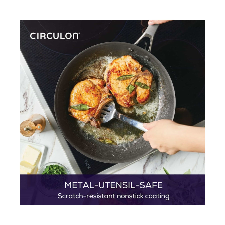 Circulon ScratchDefense A1 30.4cm Skillet Black Black