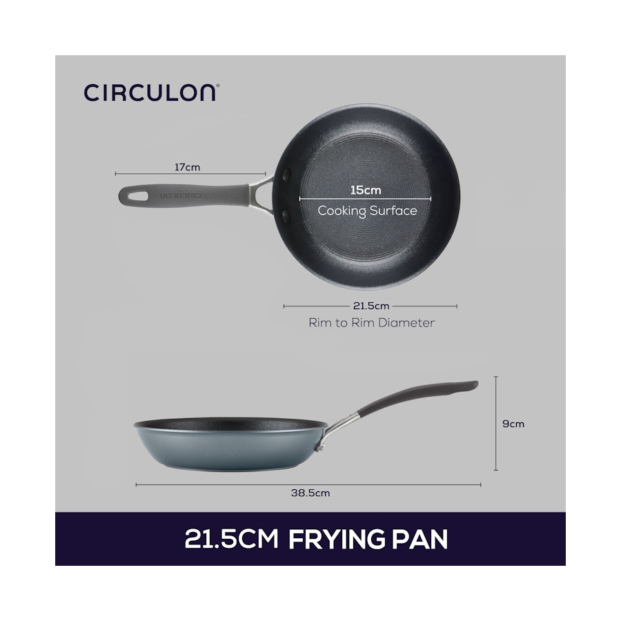 Circulon ScratchDefense A1 21.5cm Skillet Black Black