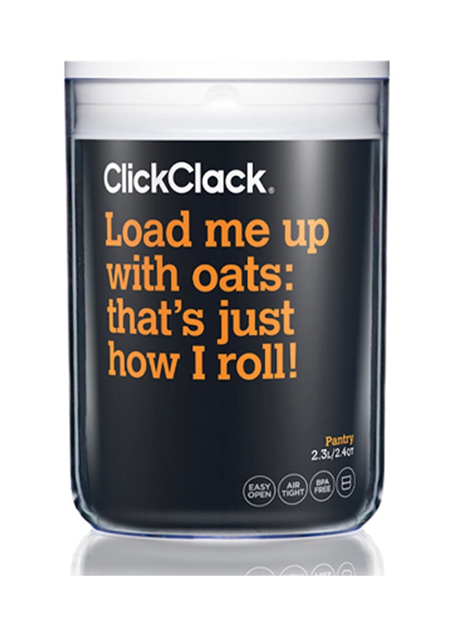 ClickClack Pantry Round 4.0L Storage Container White White