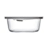 ClickClack Cook+ Round 0.6L Heatproof Glass Container Grey