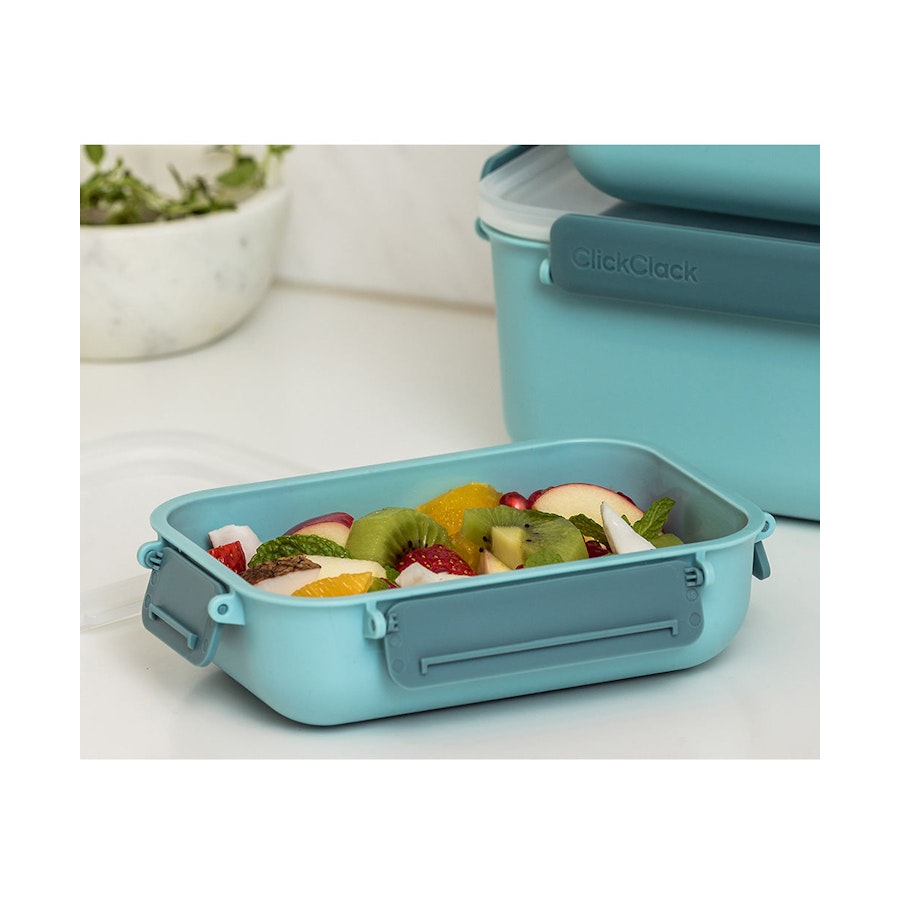 ClickClack Daily 1.3L Food Storage Container Blue Blue