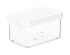 ClickClack Basics Rectangle 0.9L Pantry Storage Container Set of 4 White