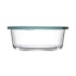 ClickClack Cook+ Round 0.9L Heatproof Glass Container Set of 4 Blue