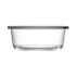 ClickClack Cook+ Round 0.9L Heatproof Glass Container Set of 4 Grey